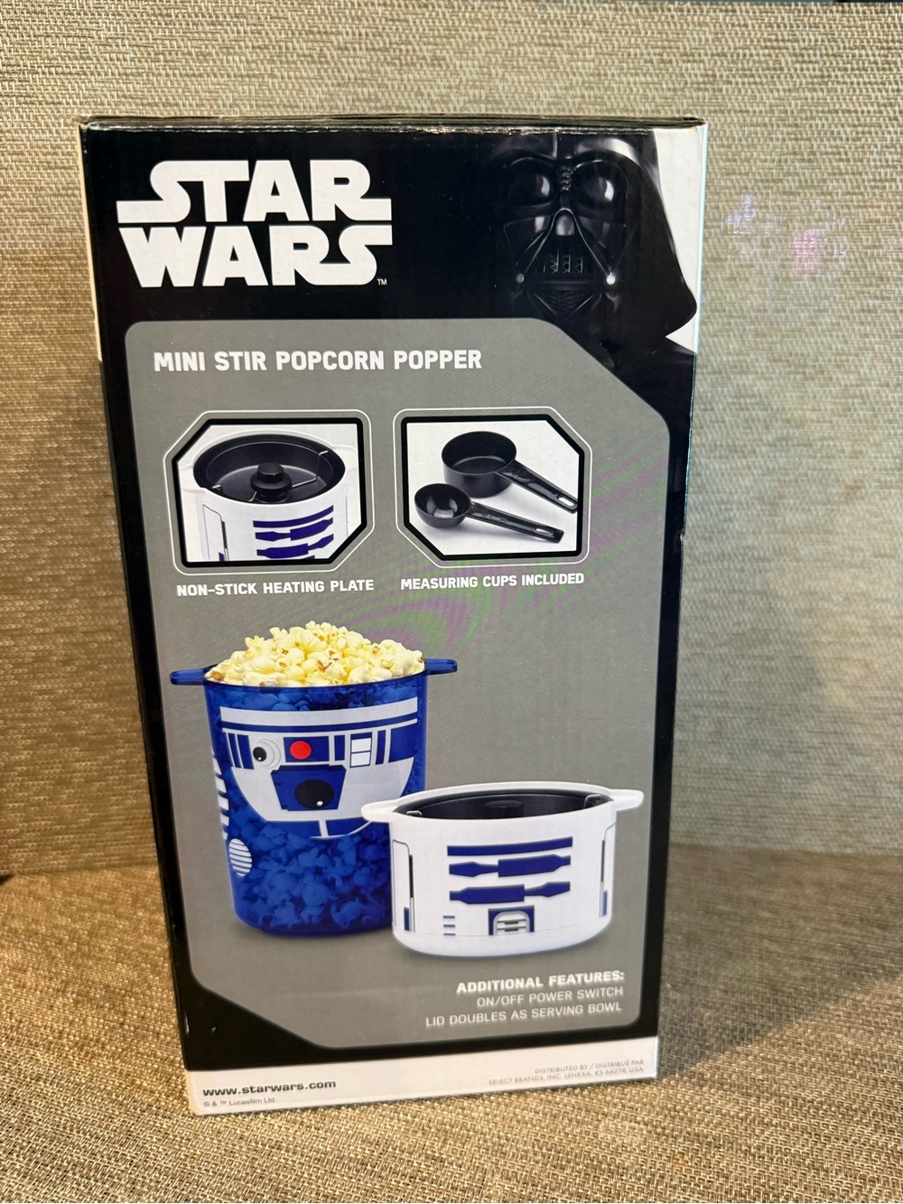 Star Wars R2-D2 Blue and White Popcorn Maker Set - Picture 3 of 4